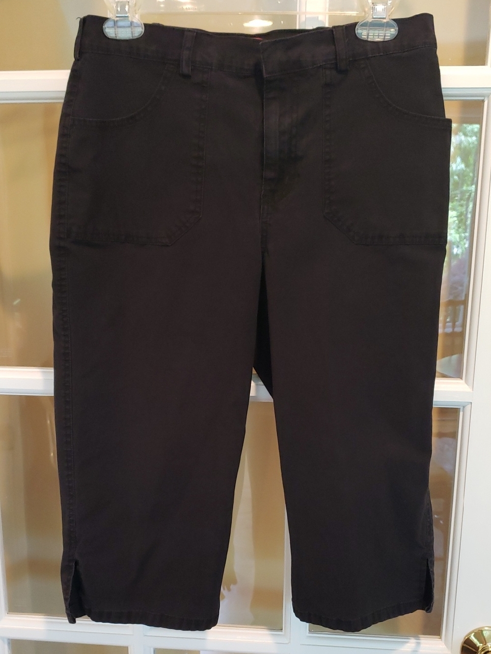 Vtg Gloria Vanderbilt Black Capris Pants Size: 10P - Picture 4 of 16